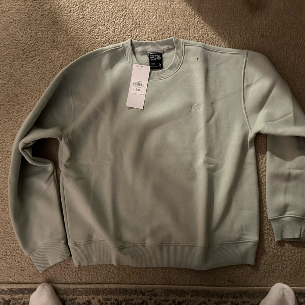 Women's Mountain Hardwear crew neck sweatshirt ice blue